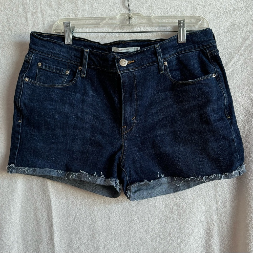 Levi’s DIY Cropped 505 Jeans Denim Shorts
